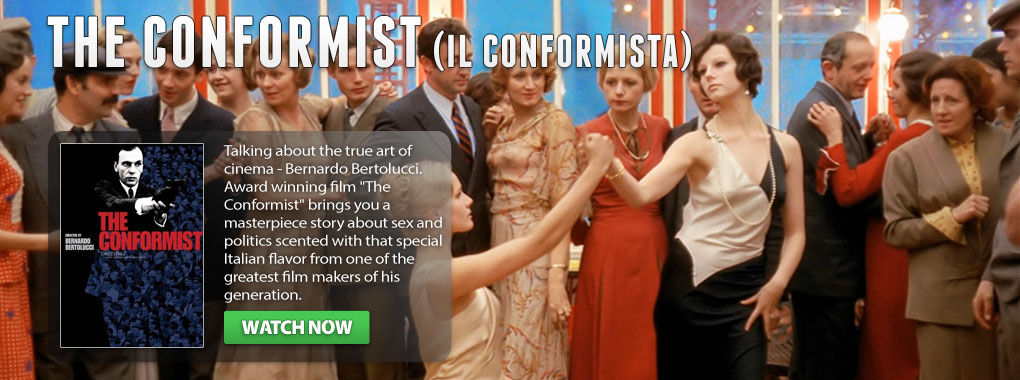 The conformist, award winning film, directed by Bernardo Bertolucci